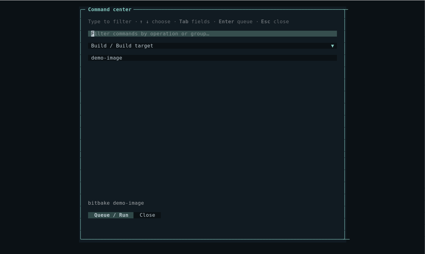 Command center and invocation preview
